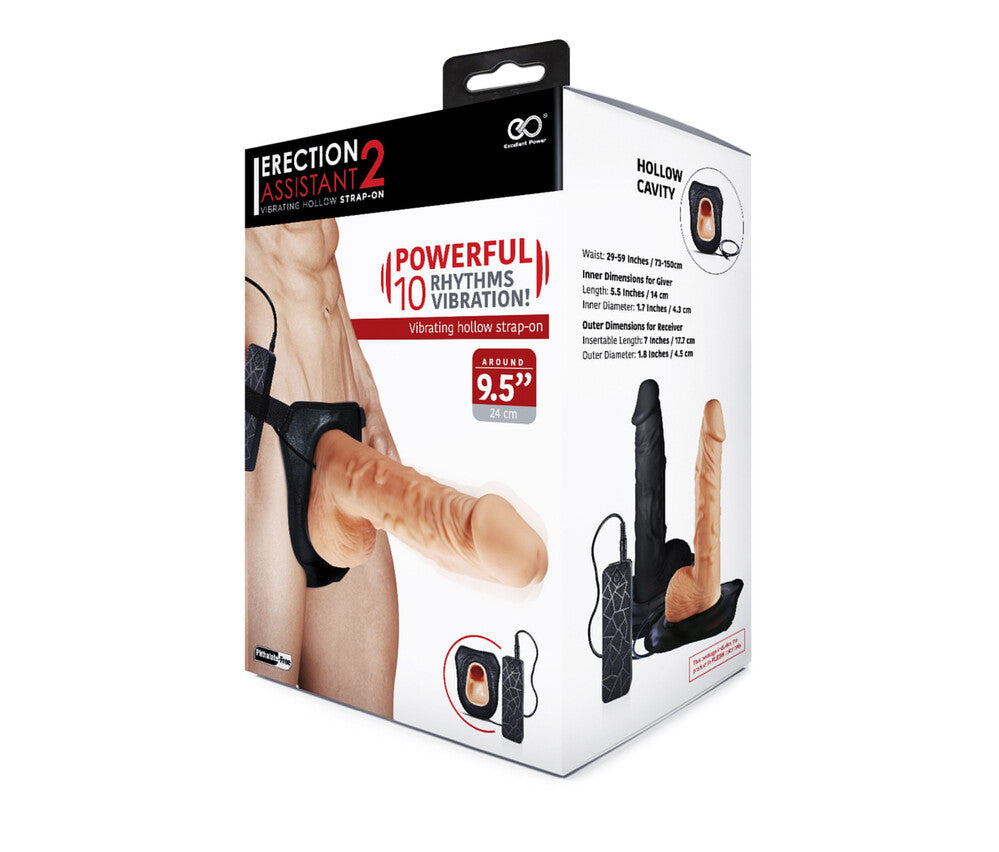 Strap On Vibrante Erection Glow 24 cm - immagine 2