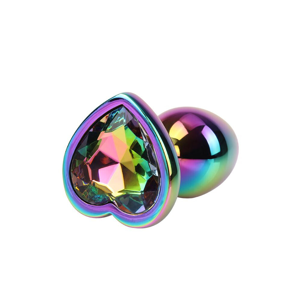 Plug Anale Rainbow Heart Gem Ø 2,7 cm - immagine 1