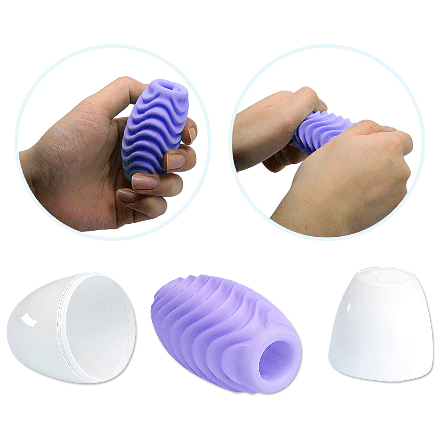 Masturbatore Double Sided Egg - immagine 20