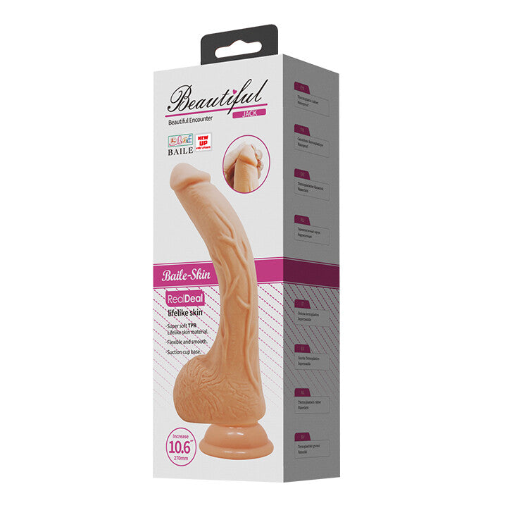 Dildo XXL Beautiful Vibrant Jack 27 cm - immagine 10