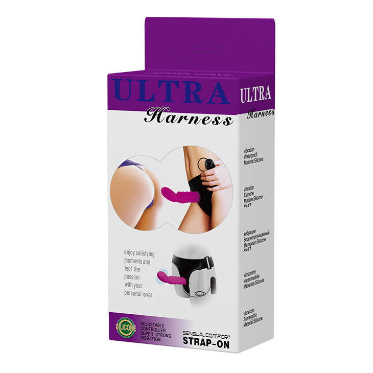 Strap-on Ultra Harness Vibrant Purple Fantasy 15,5 cm - immagine 9
