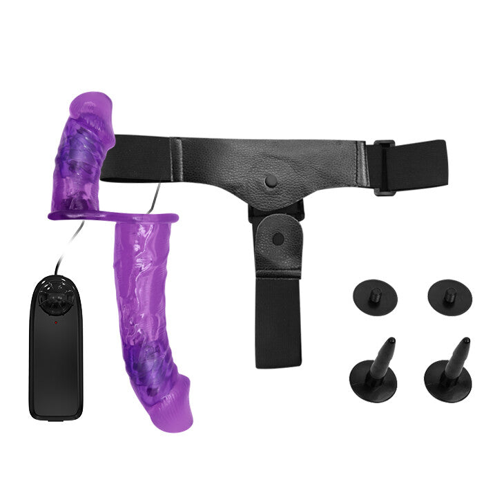 Strap-on Vibrante Ultra Passionate Dual Vibration 17,5 cm - immagine 14
