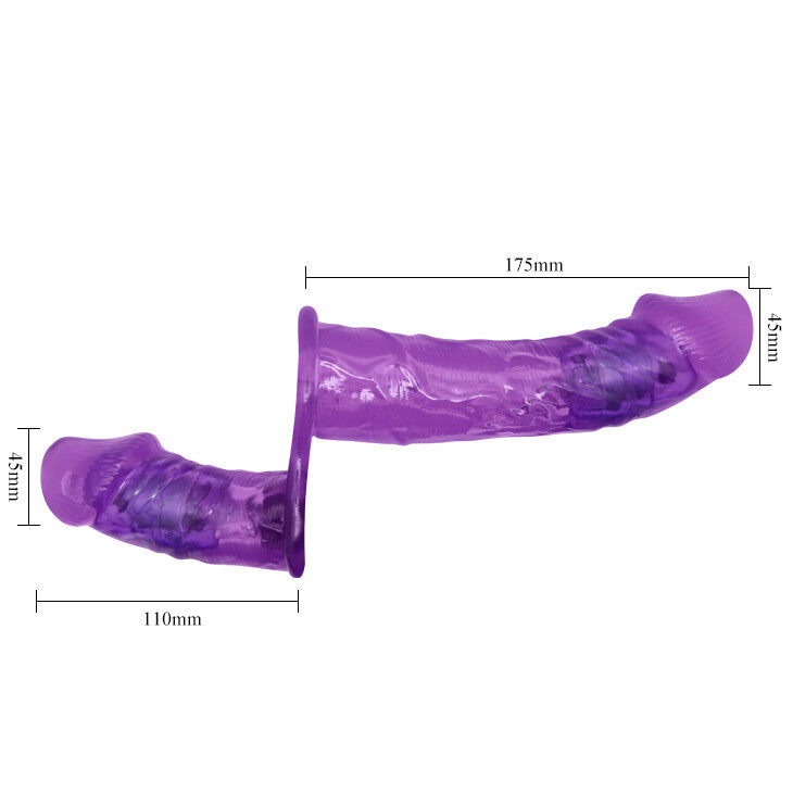 Strap-on Vibrante Ultra Passionate Dual Vibration 17,5 cm - immagine 15