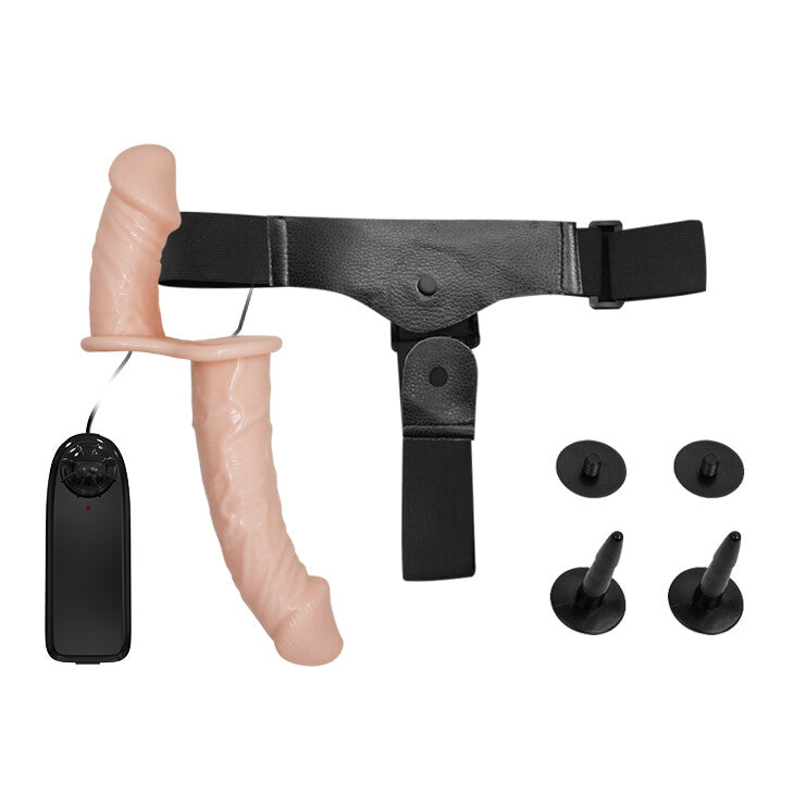 Strap-on Vibrante Ultra Passionate Dual Vibration 17,5 cm - immagine 5