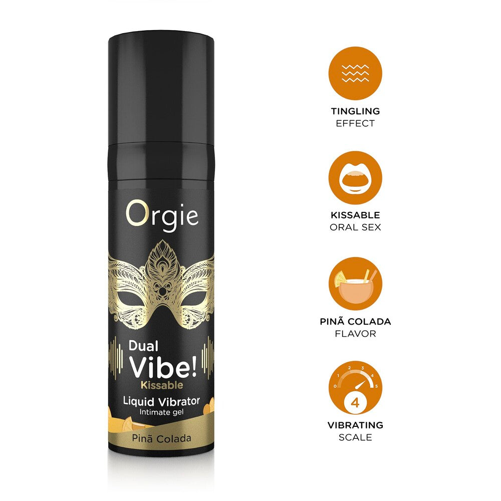 Vibratore Liquido Dual Vibe Pina Colada 15ml - immagine 3