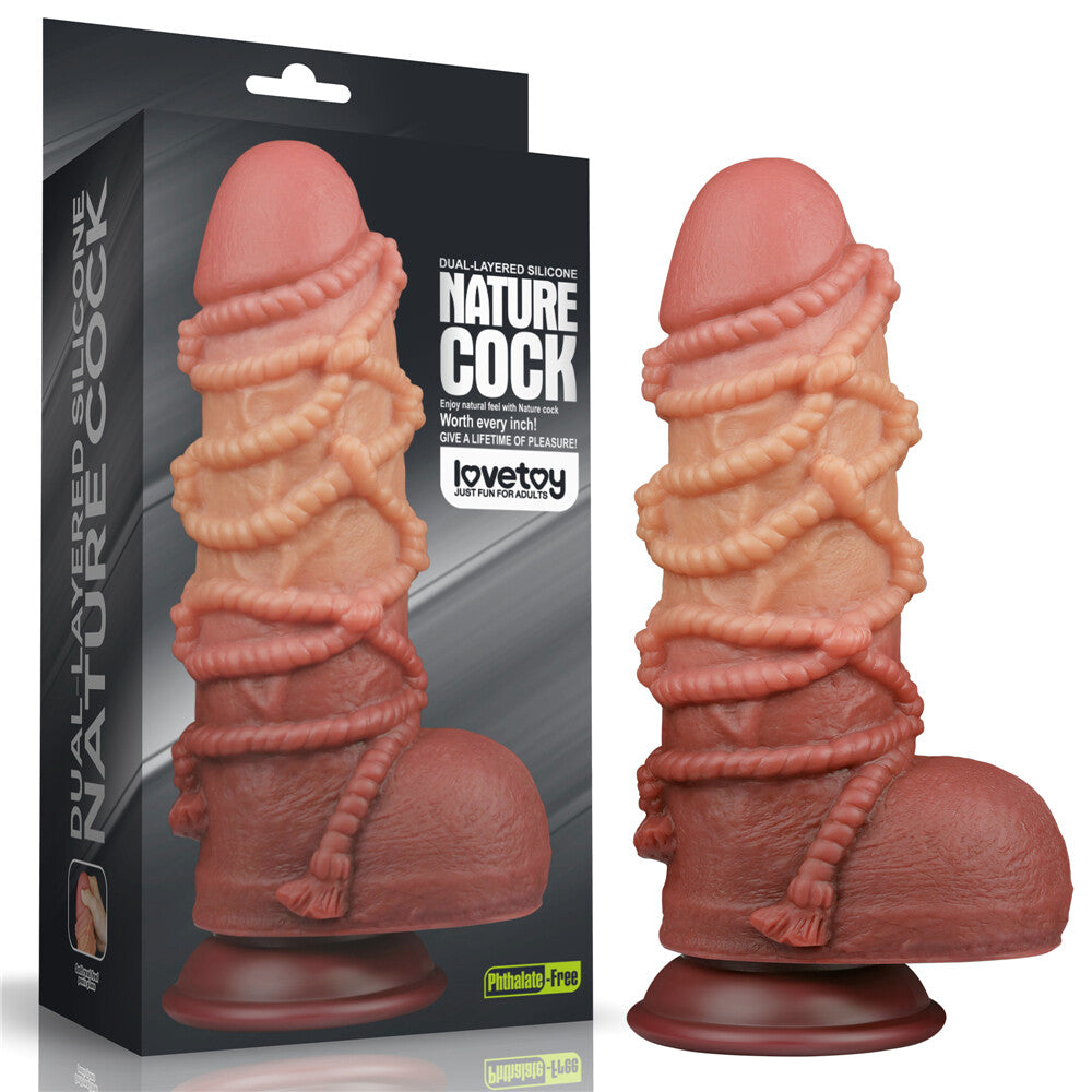 Dildo XXL Braided Rope 24,5 cm - immagine 7