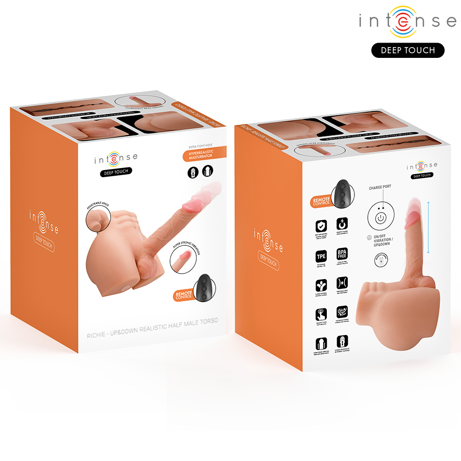 Torso Maschile Richie con Dildo Realistico, Spinta e Vibrazione 4,7 kg