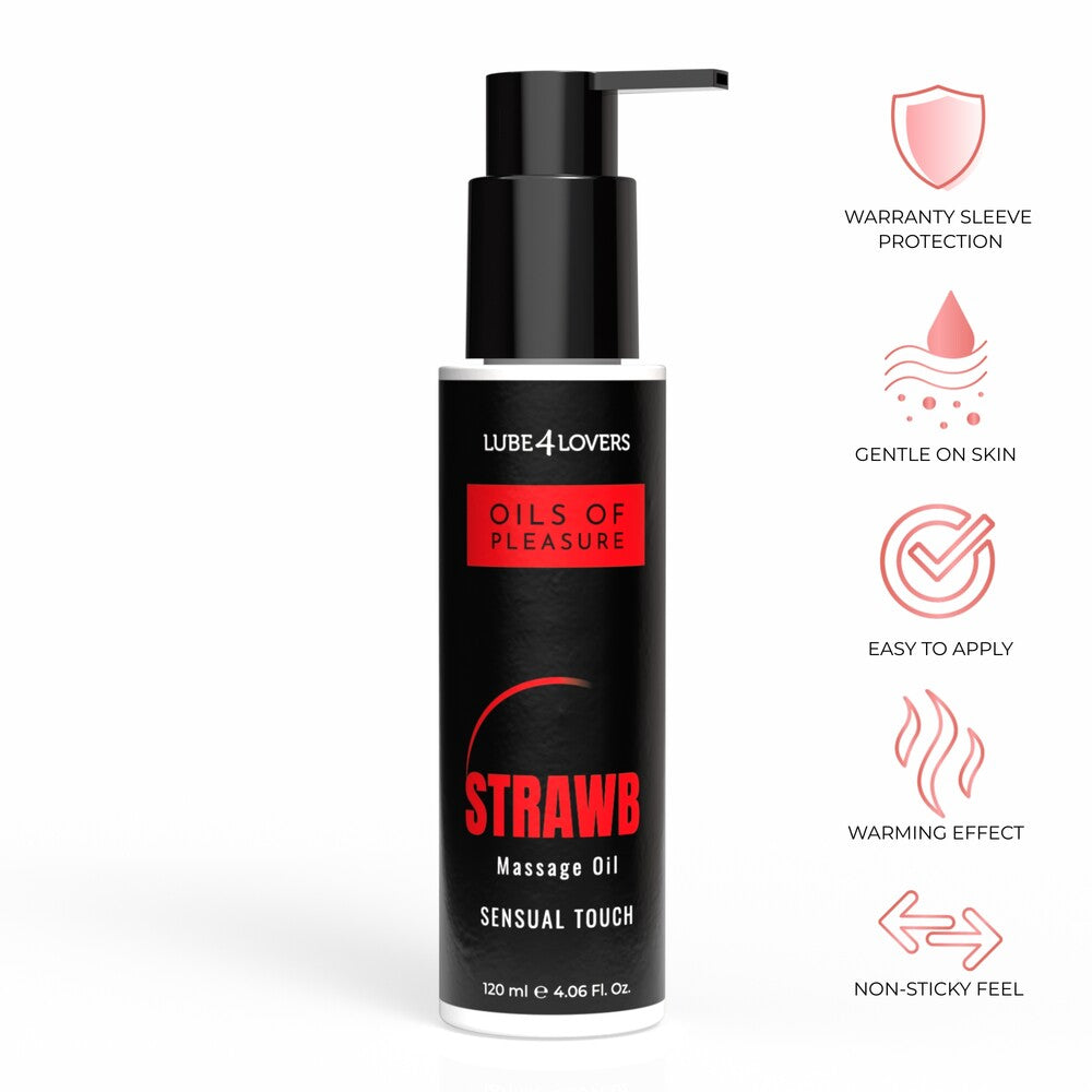Olio da Massaggio Pleasure Fragola 120 ml - immagine 1
